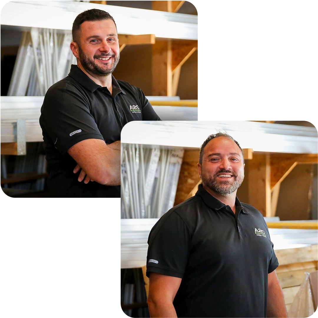 Fabio et Yannick, artisans A2C Énergies