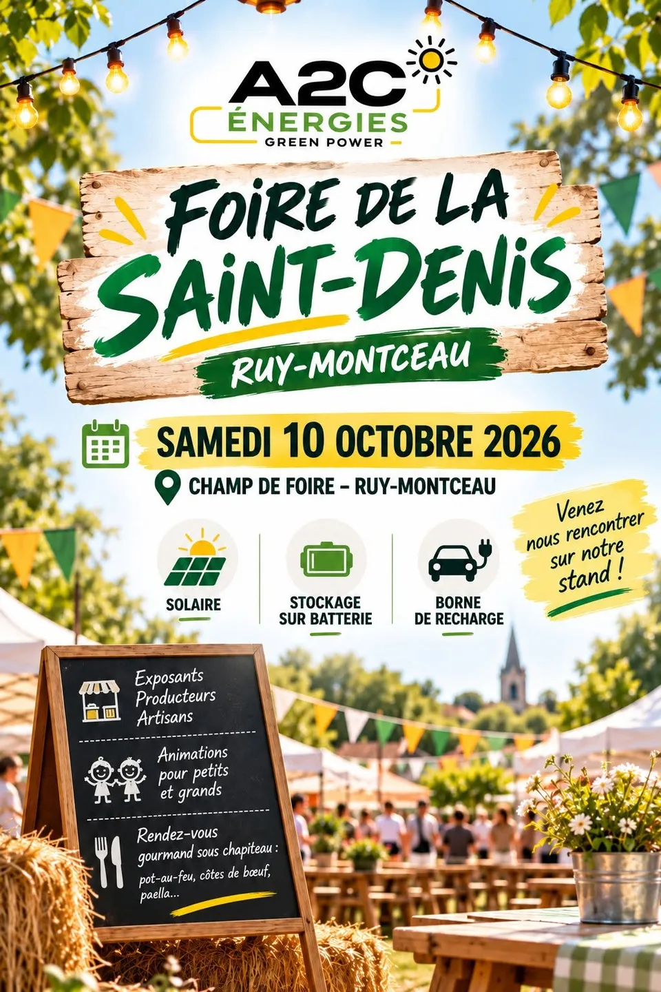 A2C Énergies à la Foire de la Saint-Denis à Ruy-Montceau le 10 octobre 2026