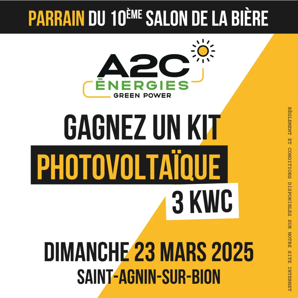 A2C ENERGIES – Parrain du 10ème Salon de la Bière à St-Agnin sur Bion (38)