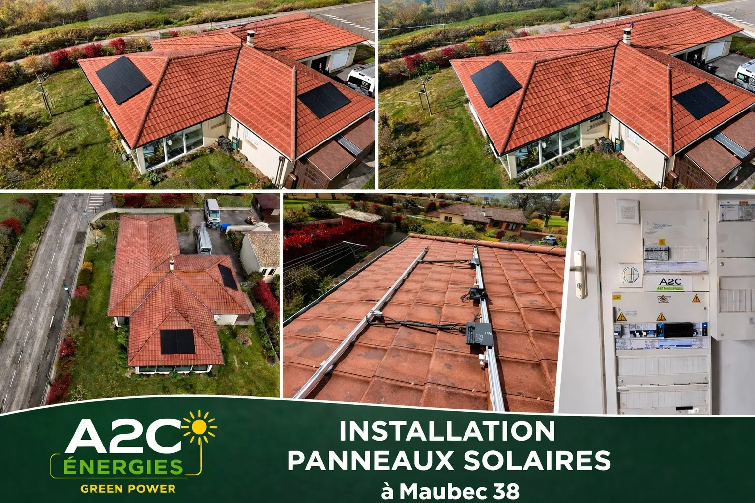 Installation Solaire à Maubec (38) : Une Centrale Photovoltaïque de 3 kWc