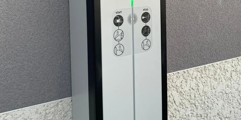 Installation d’une borne de recharge sur la commune de Frontonas.
