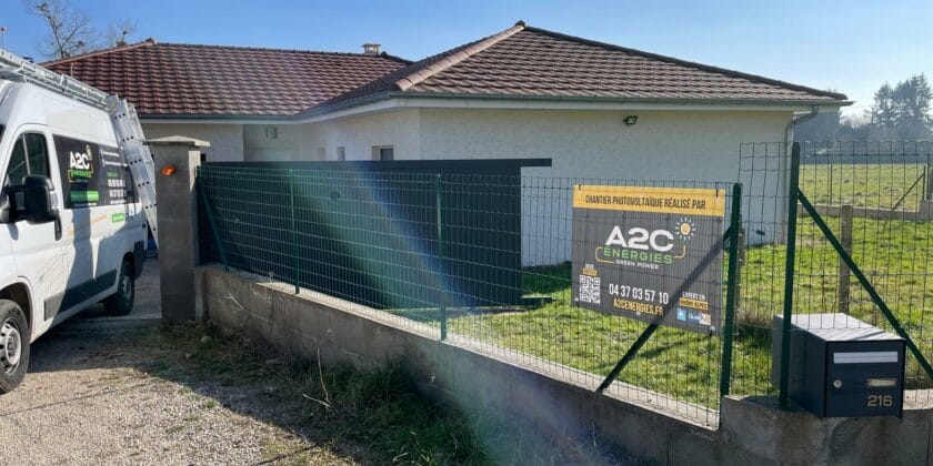 Installation photovoltaïque de 3KWc sur la commune de Culin (38)