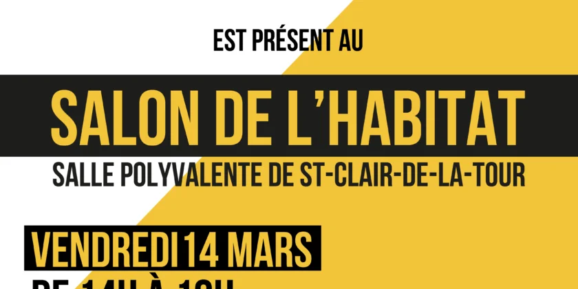 A2C ENERGIES est présent au salon de l’habitat de Saint-Clair-de-la-tour (38)